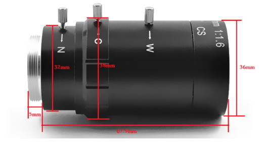Objectif varifocal 5-100 mm
